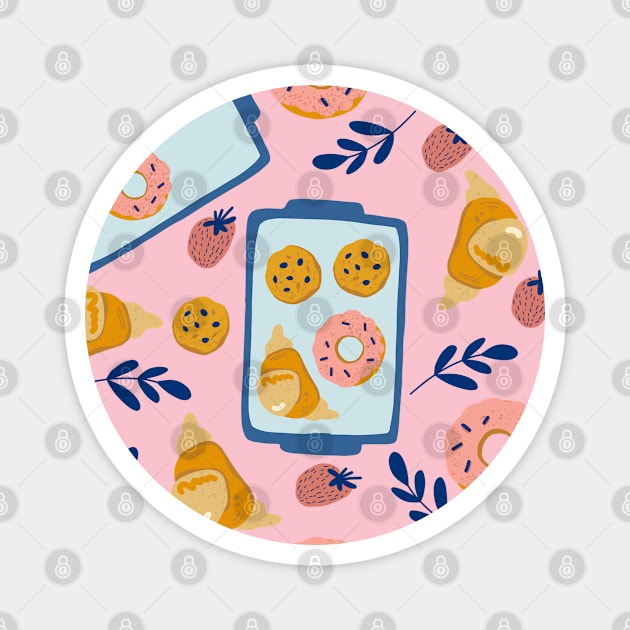 Home Baking Pattern Magnet by Patternos